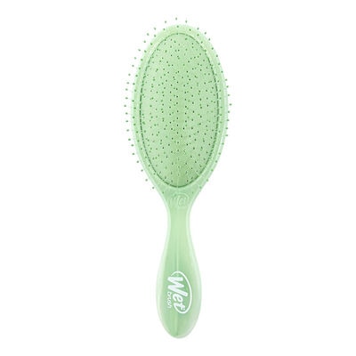 NATURAL GREEN MARBLE HAIRBRUSH